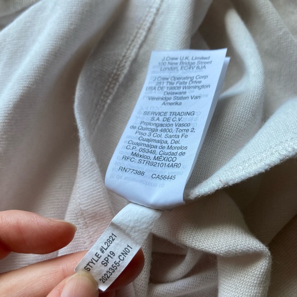 Madewell Retro Ringer Earth Day Tee XS EUC Cream & Green - Picture 5 of 7